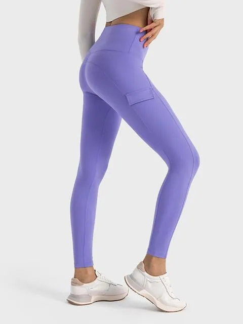 Wide Waistband Sports Leggings sold by Charming Charlie
