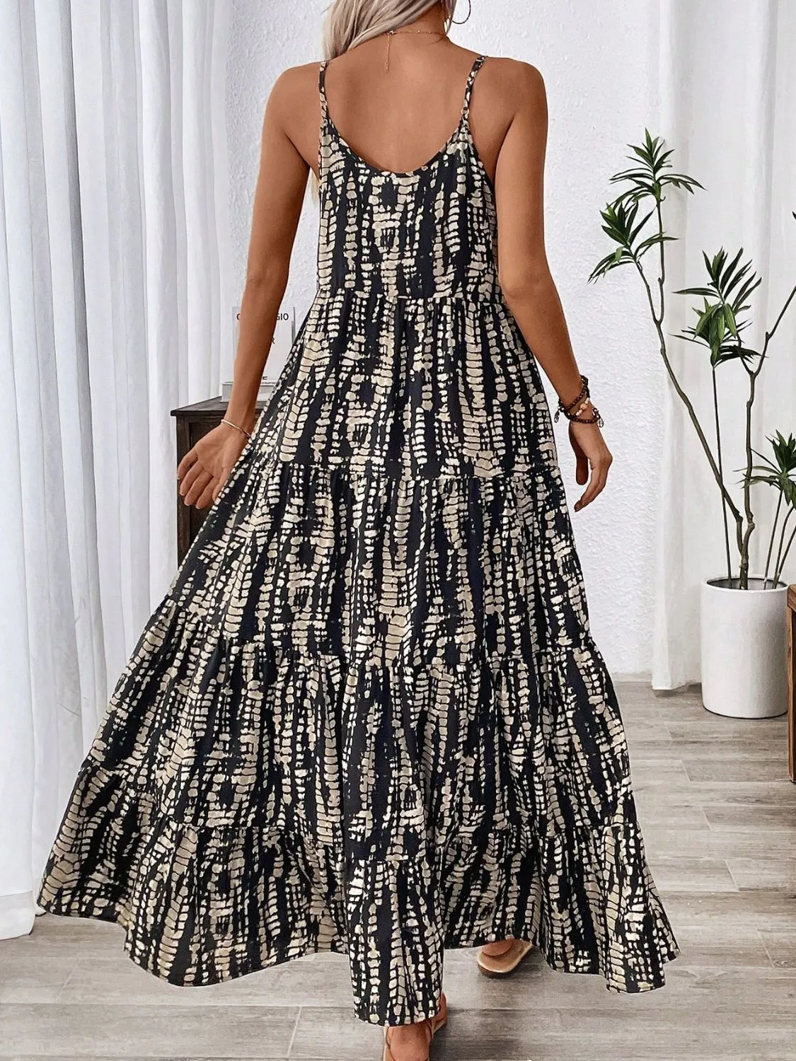 Printed Scoop Neck Maxi Cami Dress sold by Charming Charlie product image thumbnail 2