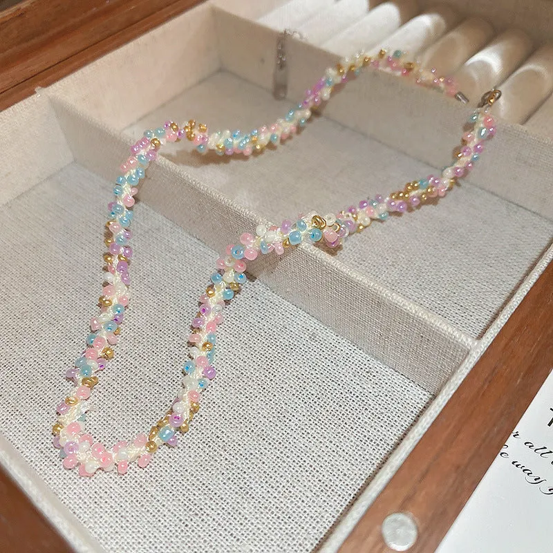 Titanium Steel Rice Bead Necklace sold by Charming Charlie product image thumbnail 2