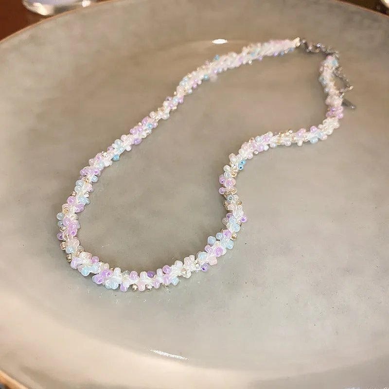 Titanium Steel Rice Bead Necklace sold by Charming Charlie product image thumbnail 3