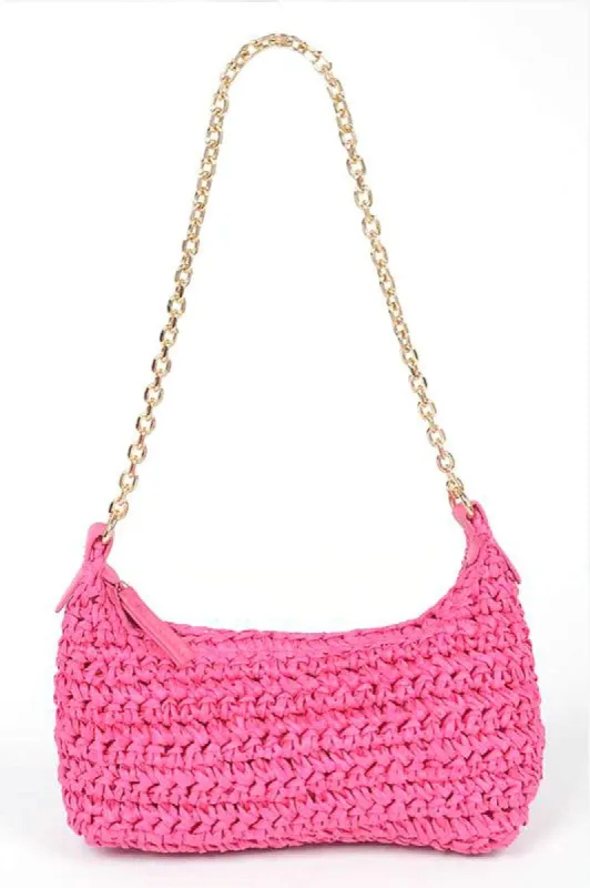 Faux Straw Fashion Shoulder Bag sold by Charming Charlie