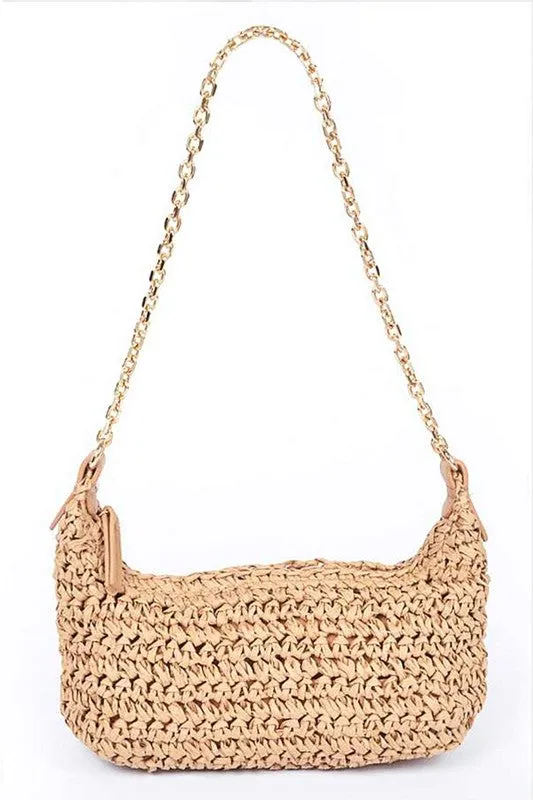 Faux Straw Fashion Shoulder Bag sold by Charming Charlie product image thumbnail 3