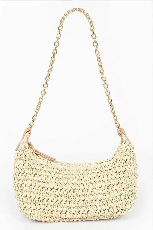 Faux Straw Fashion Shoulder Bag sold by Charming Charlie product image thumbnail 5
