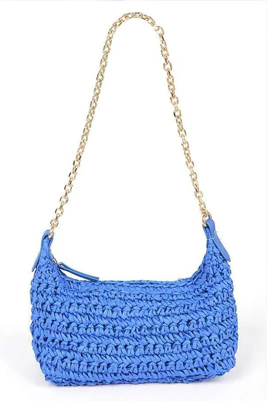 Faux Straw Fashion Shoulder Bag sold by Charming Charlie product image thumbnail 4