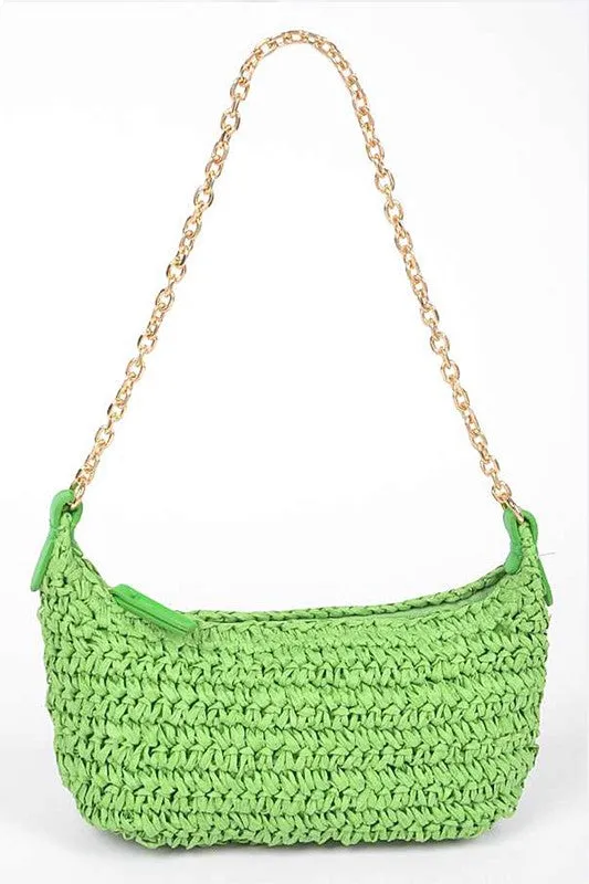 Faux Straw Fashion Shoulder Bag sold by Charming Charlie product image thumbnail 2