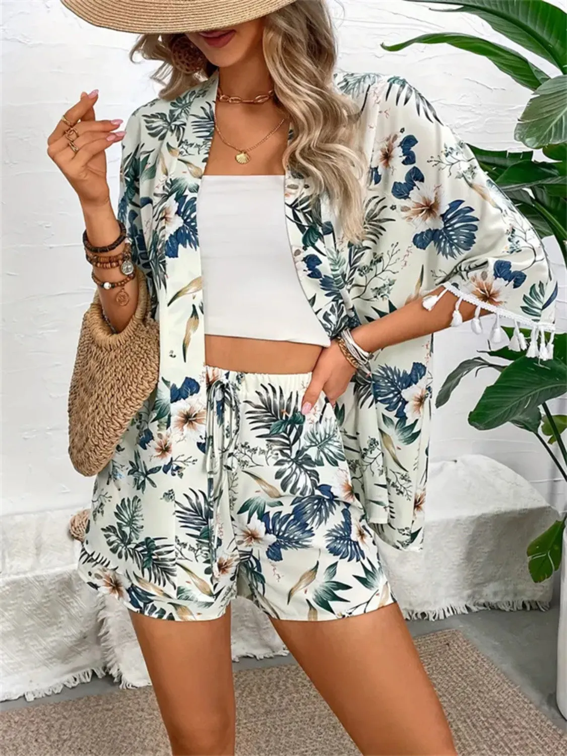 Printed Half Sleeve Top and Shorts Set sold by Charming Charlie product image thumbnail 5