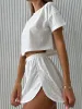 Eyelet Round Neck Top and Shorts Set sold by Charming Charlie