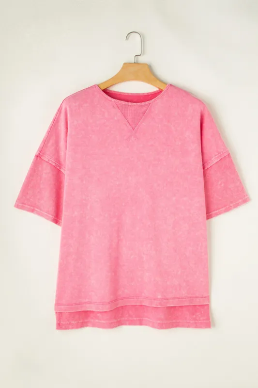 Plus Size Round Neck Half Sleeve T-Shirt sold by Charming Charlie