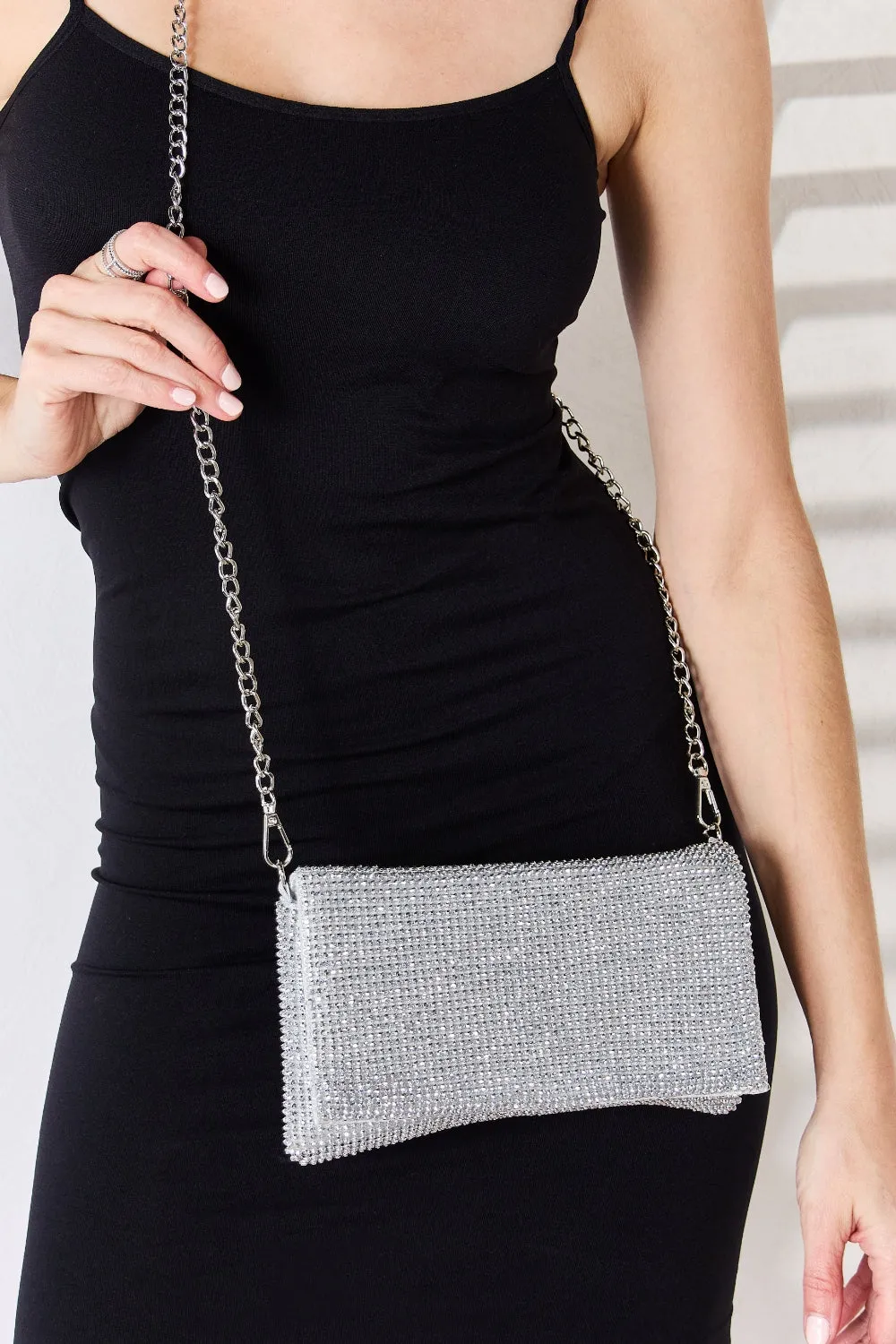 Forever Link Rhinestone Crossbody Bag sold by Charming Charlie