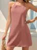 Ruched Spaghetti Strap Mini Dress sold by Charming Charlie