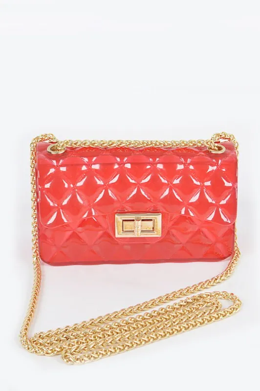 Twist Lock Color Jelly Shoulder Bag sold by Charming Charlie