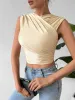 Ruched Surplice Cropped Tank sold by Charming Charlie