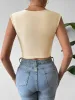 Ruched Surplice Cropped Tank sold by Charming Charlie