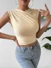 Ruched Surplice Cropped Tank sold by Charming Charlie