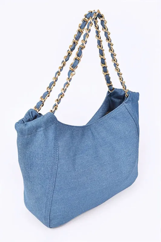 Denim Fashion Tote Bag sold by Charming Charlie