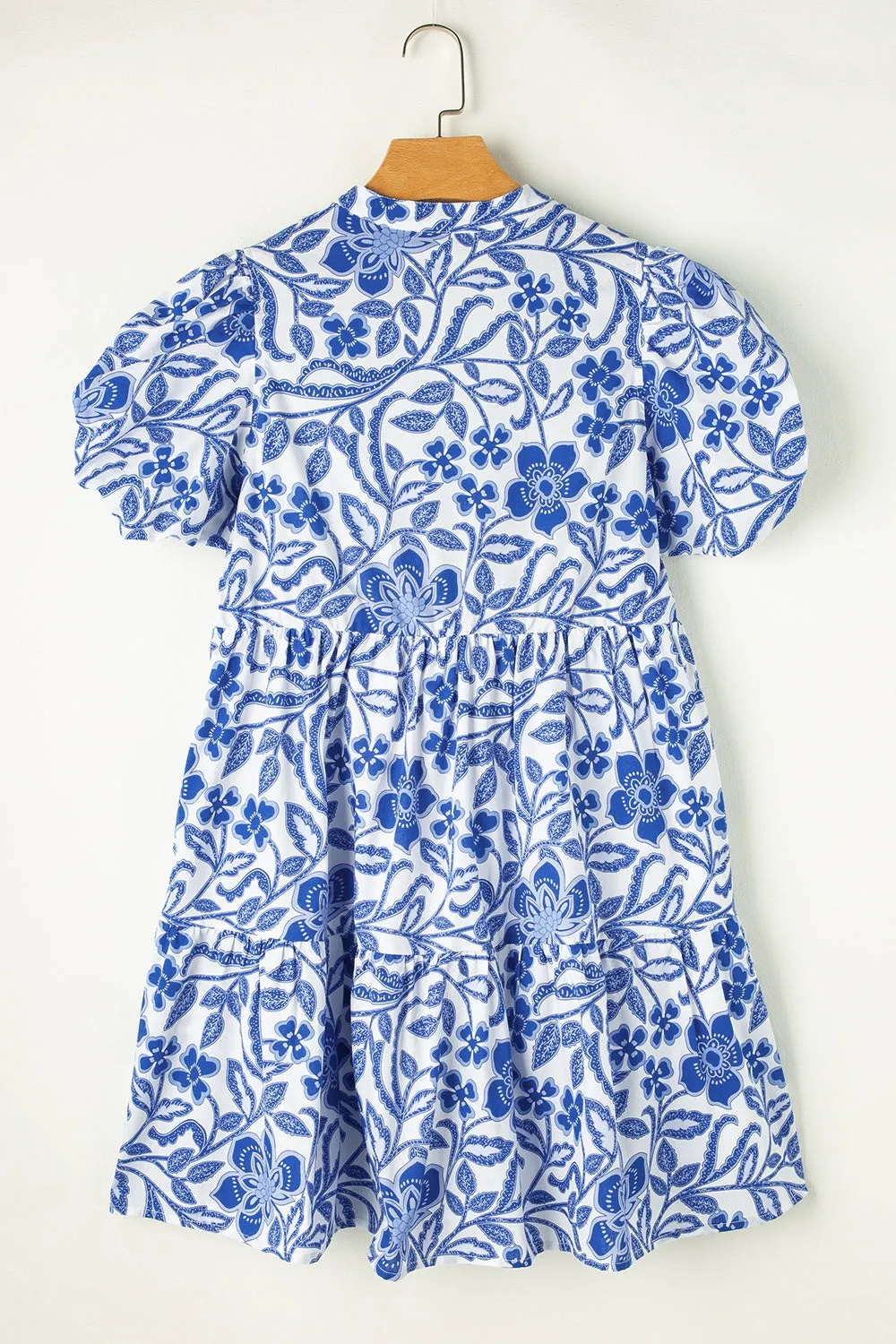 Printed Notched Puff Sleeve Dress sold by Charming Charlie product image thumbnail 2