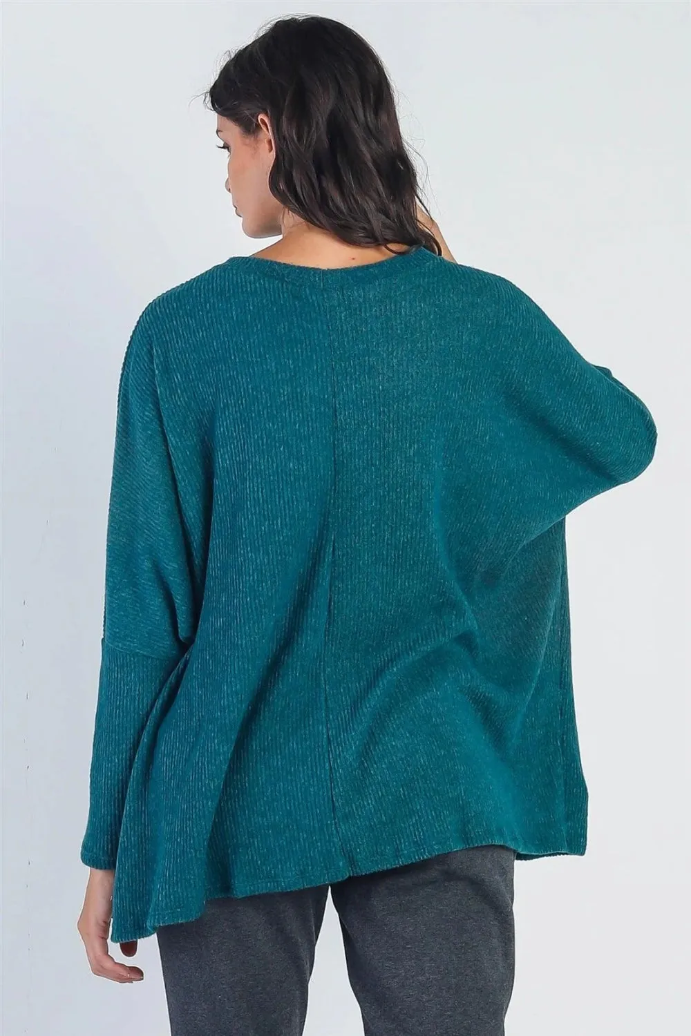 Cherish Apparel Round Neck Long Sleeve Sweater sold by Charming Charlie product image thumbnail 2