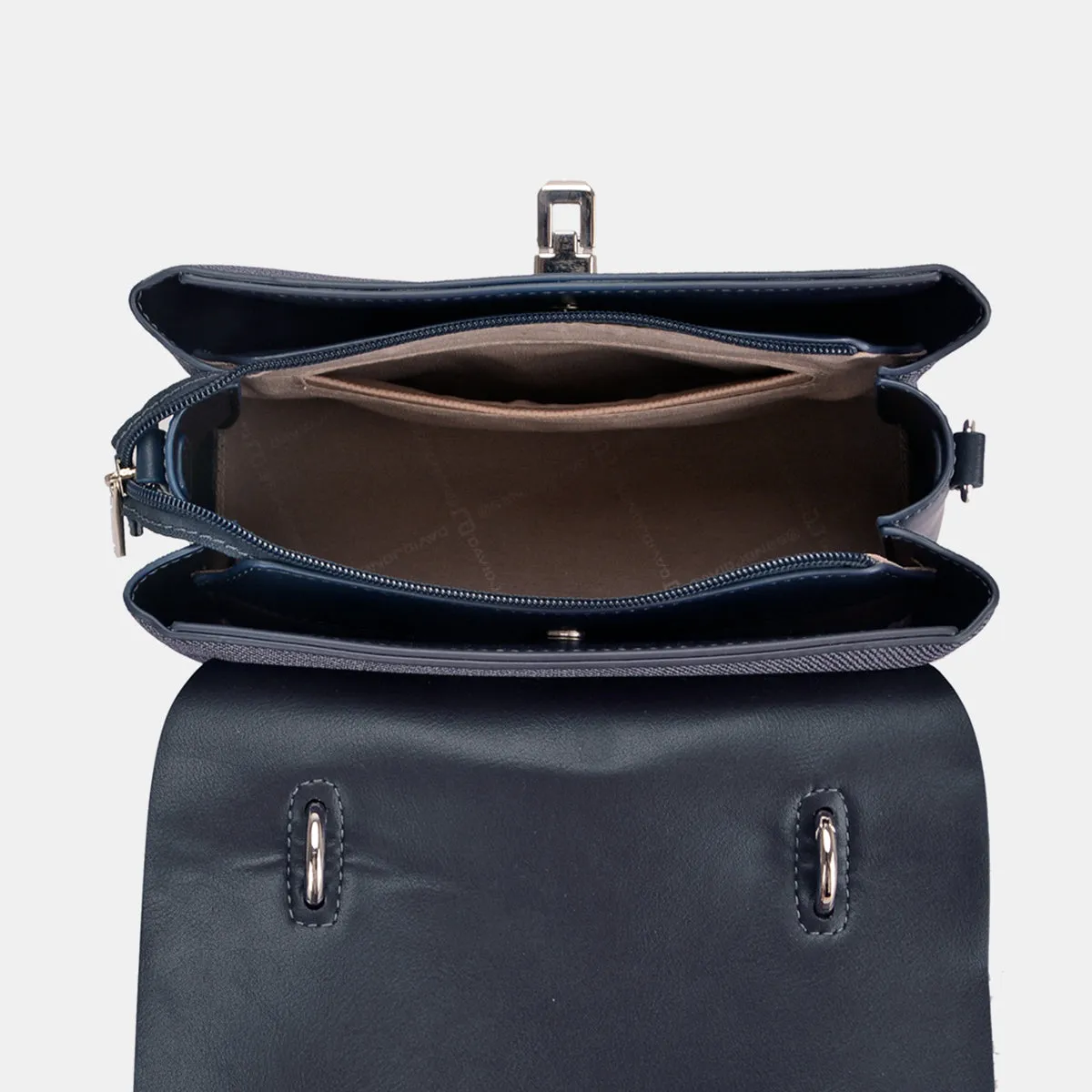 David Jones Striped Contrast Handbag sold by Charming Charlie product image thumbnail 4