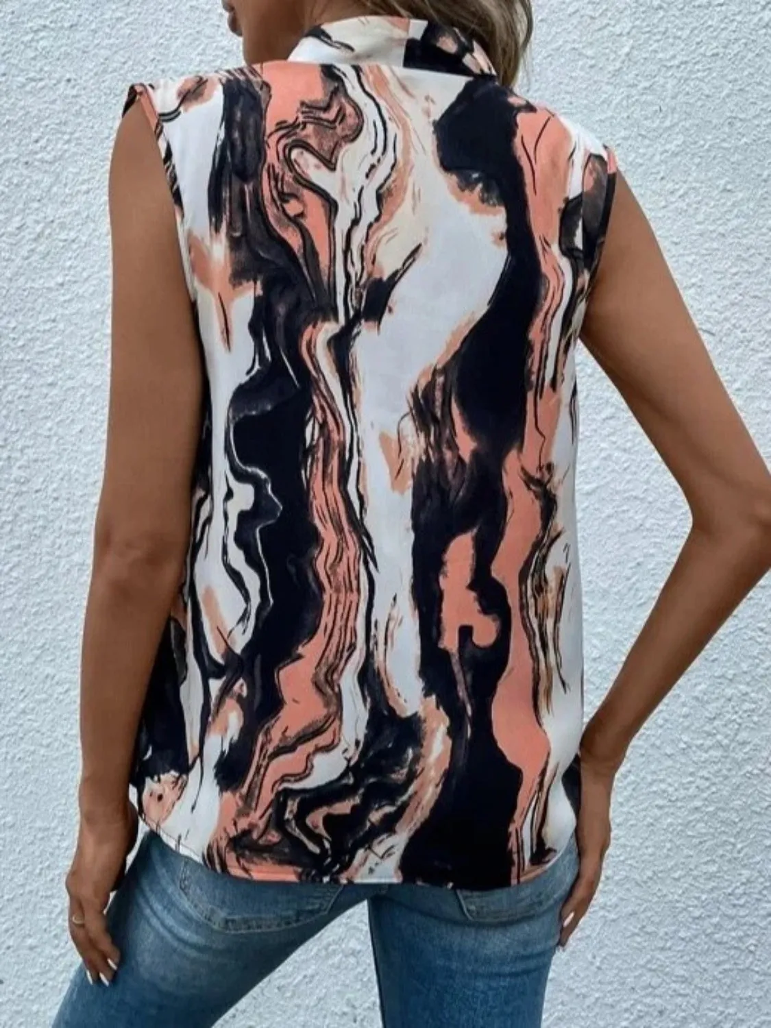 Full Size Printed Button Up Tank sold by Charming Charlie product image thumbnail 2