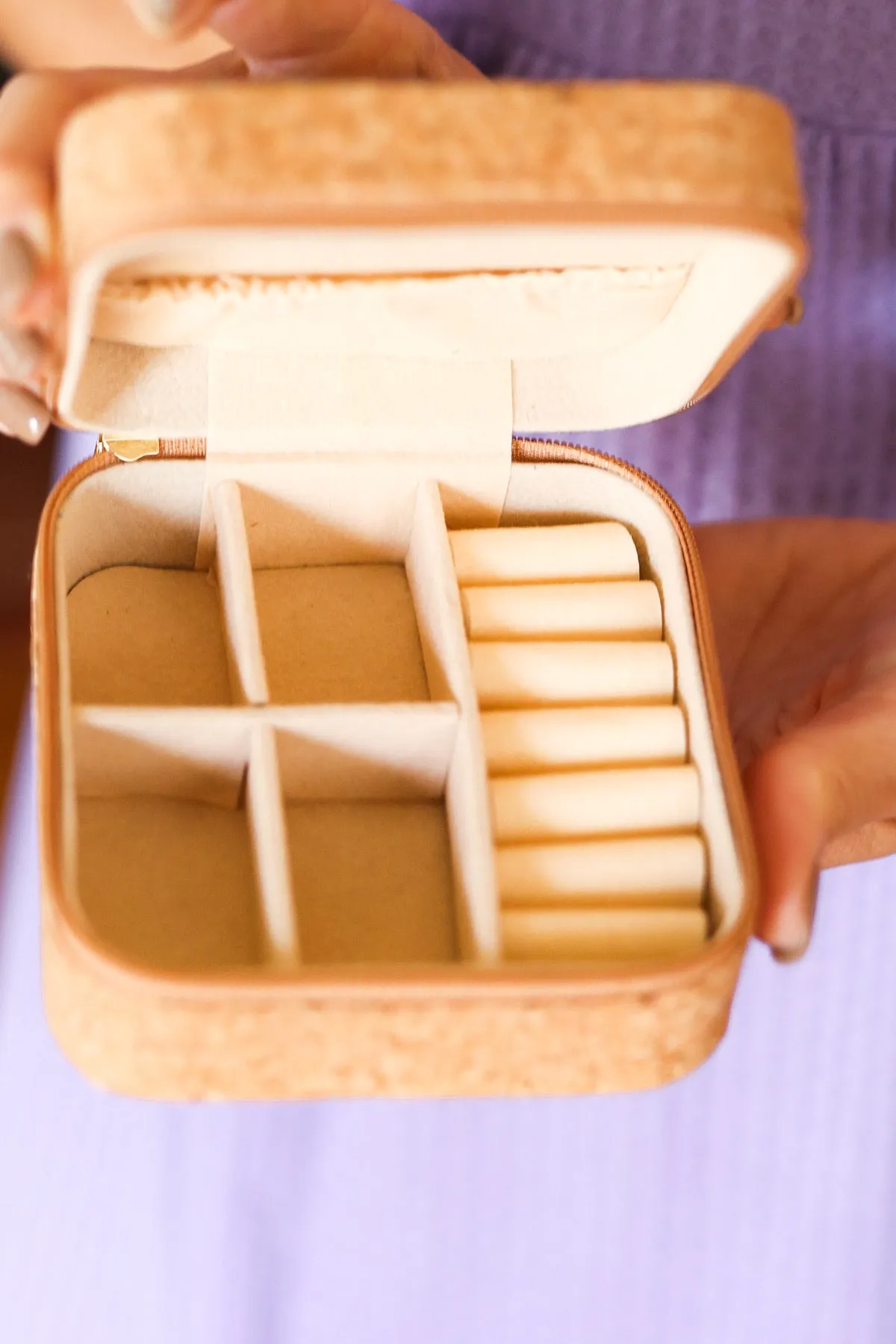 Mandala Patchwork & Cork Travel Jewelry Box sold by Charming Charlie product image thumbnail 5