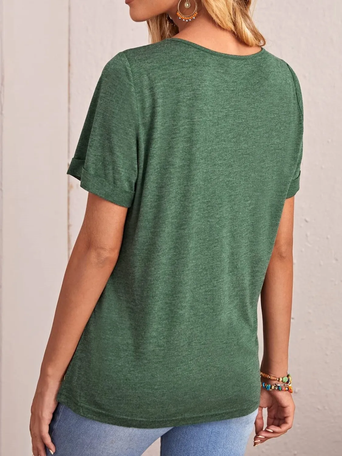 Round Neck Short Sleeve T-Shirt sold by Charming Charlie product image thumbnail 2