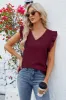 Ruffled V-Neck Cap Sleeve Blouse sold by Charming Charlie