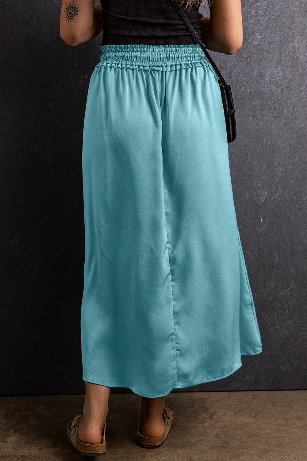 Slit Drawstring Elastic Waist Skirt sold by Charming Charlie product image thumbnail 3