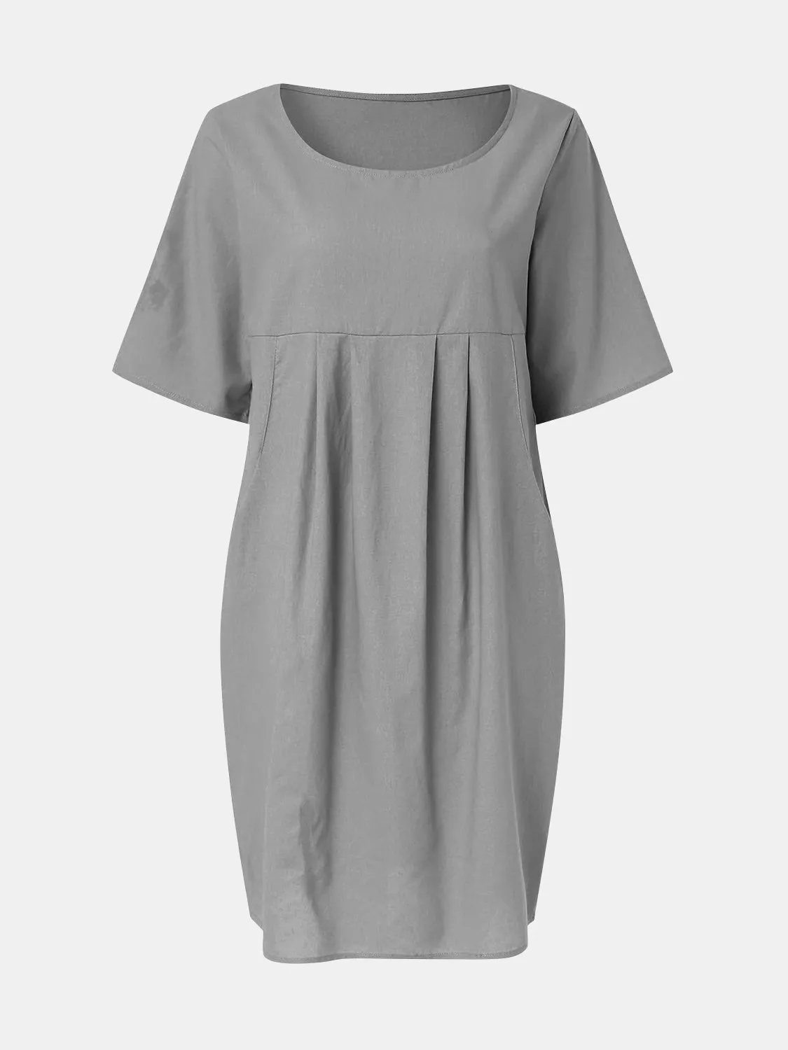 Full Size Round Neck Half Sleeve Dress with Pockets sold by Charming Charlie product image thumbnail 4