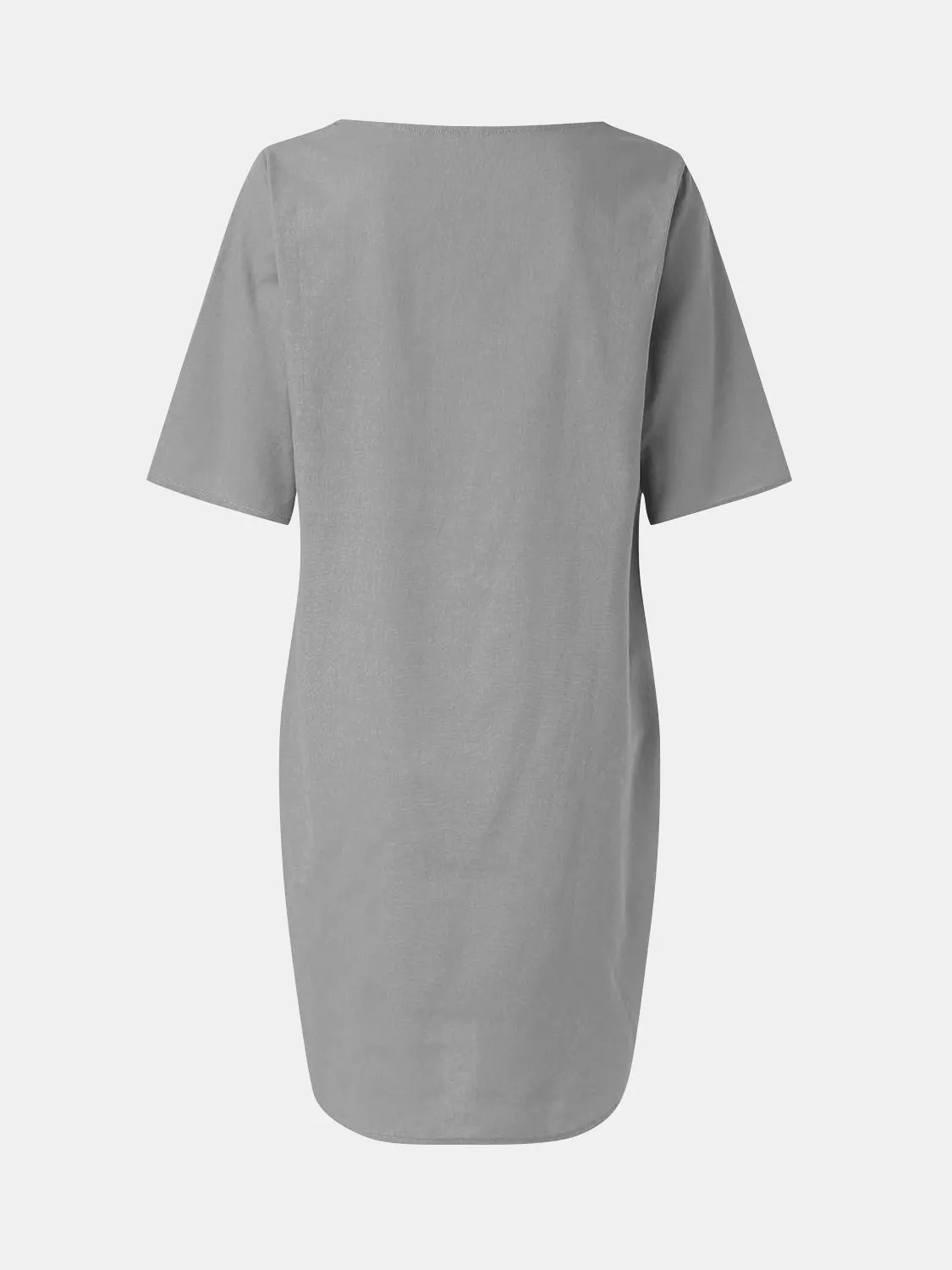 Full Size Round Neck Half Sleeve Dress with Pockets sold by Charming Charlie product image thumbnail 5