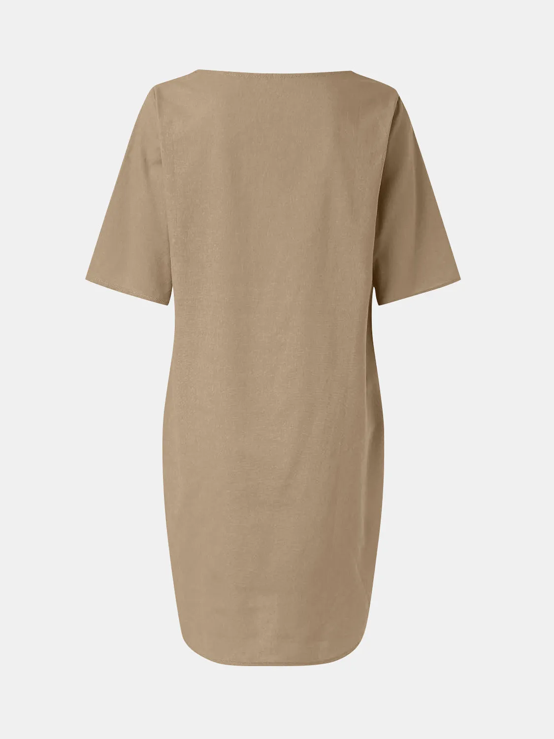 Full Size Round Neck Half Sleeve Dress with Pockets sold by Charming Charlie product image thumbnail 2