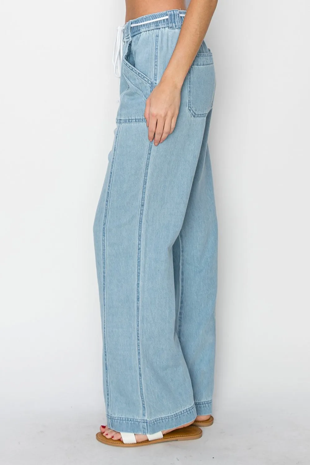 RISEN High Rise Straight Jeans sold by Charming Charlie product image thumbnail 3
