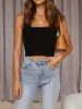Square Neck Wide Strap Tank sold by Charming Charlie