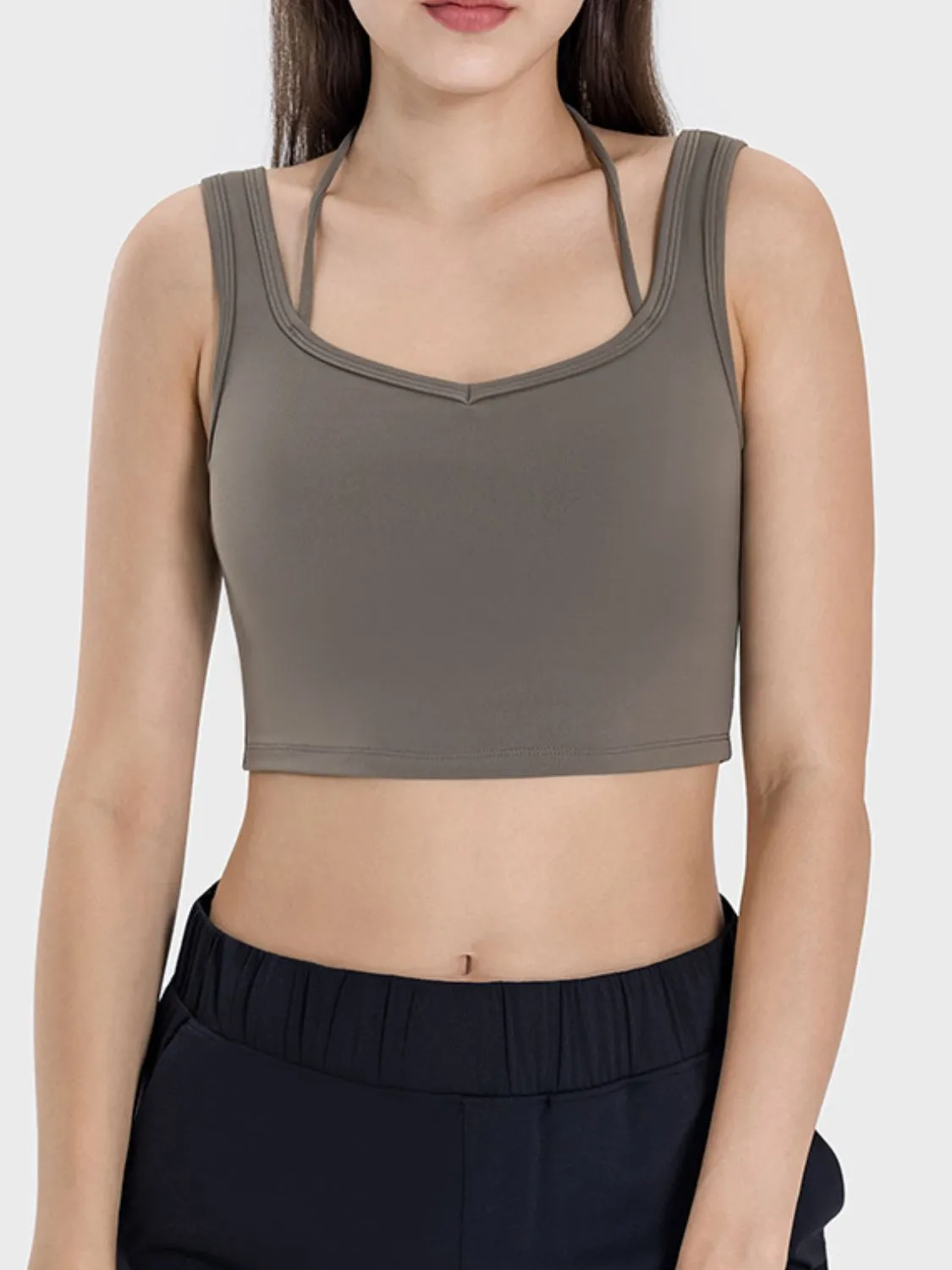 Crisscross Square Neck Active Tank sold by Charming Charlie product image thumbnail 2