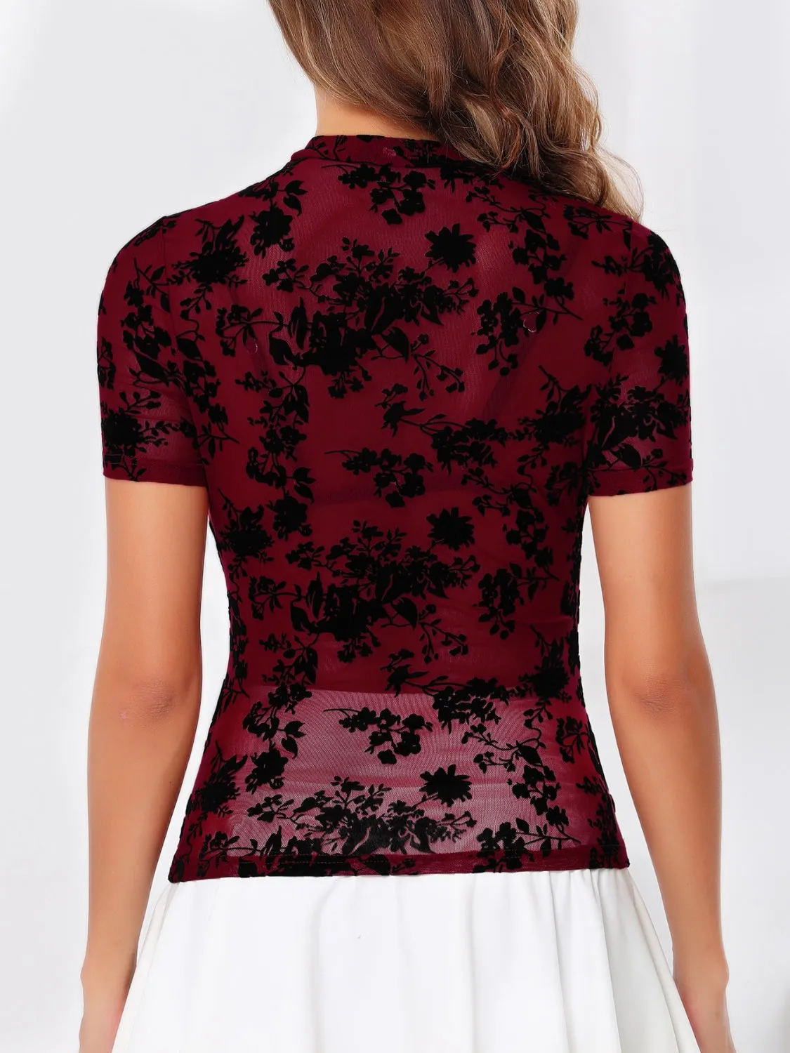 Mock Neck Short Sleeve Top sold by Charming Charlie product image thumbnail 2