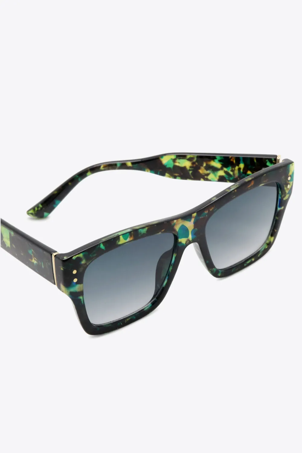 UV400 Patterned Polycarbonate Square Sunglasses sold by Charming Charlie product image thumbnail 4