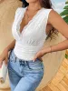 Lace V-Neck Sleeveless Bodysuit sold by Charming Charlie