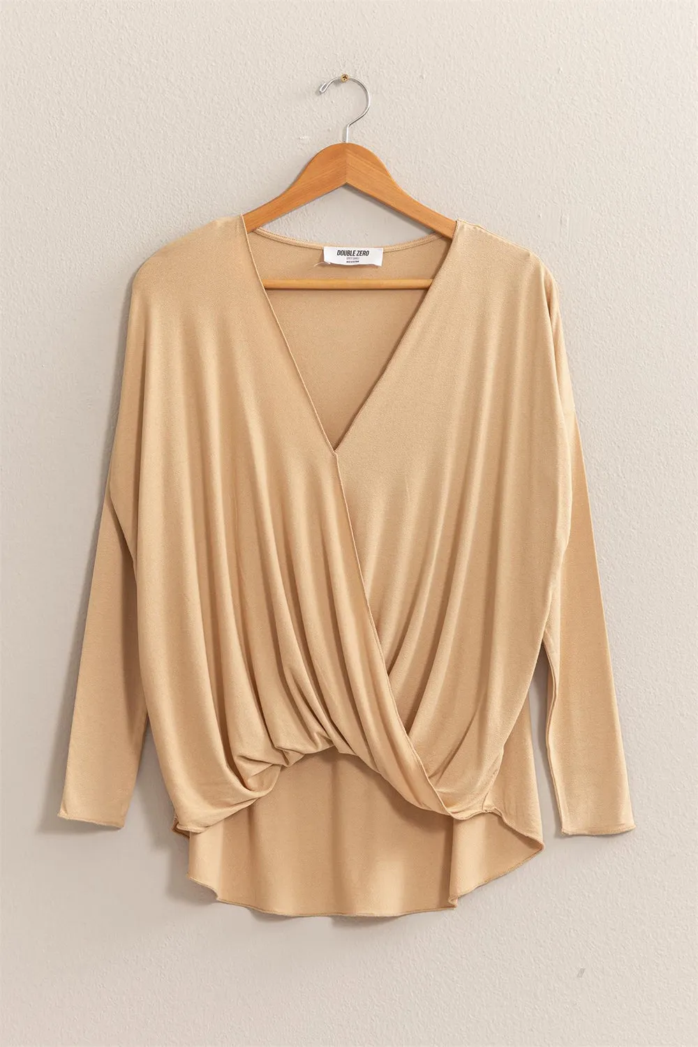 HYFVE Draped Drop Shoulder Long Sleeve Top sold by Charming Charlie product image thumbnail 3