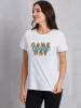 COWGIRLS GAME DAY Round Neck Short Sleeve T-Shirt sold by Charming Charlie