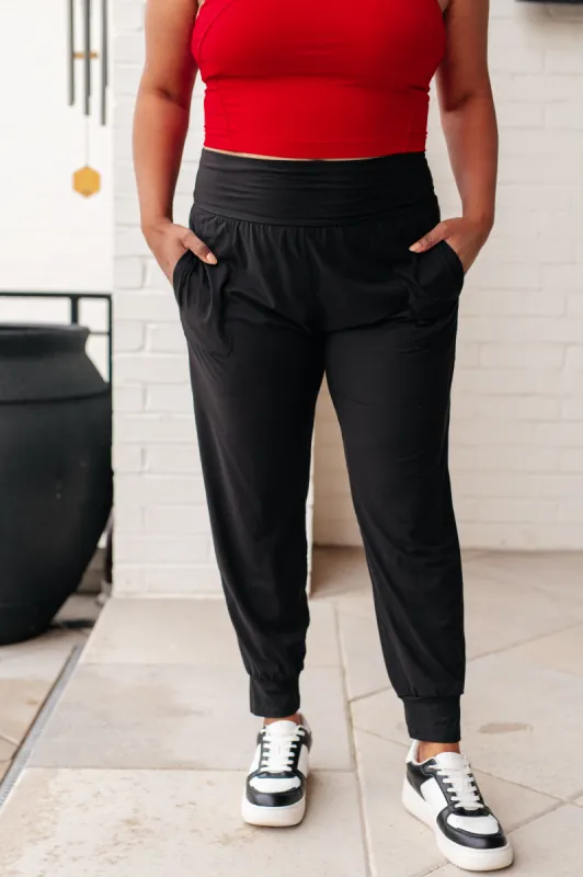 Always Accelerating Joggers in Black sold by Charming Charlie