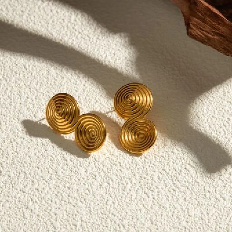 18K Gold-Plated Stainless Steel Earrings sold by Charming Charlie