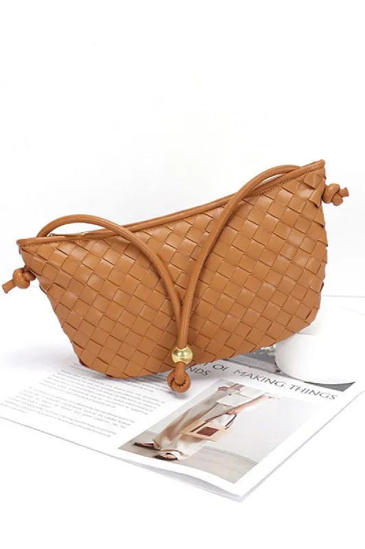 Weaved Faux Leather Easy Shoulder Bag sold by Charming Charlie