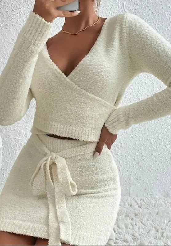 Sweater skirt set sold by Charming Charlie