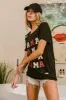BiBi MAMA Graphic Distressed Short Sleeve T-Shirt sold by Charming Charlie