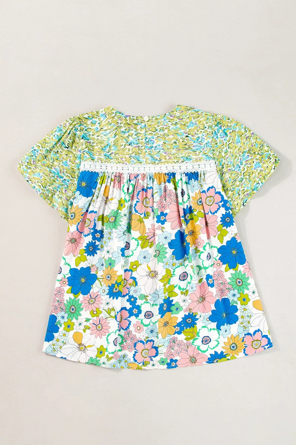 Printed Round Neck Puff Sleeve Blouse sold by Charming Charlie product image thumbnail 4