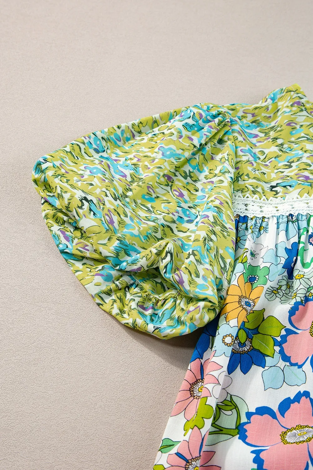 Printed Round Neck Puff Sleeve Blouse sold by Charming Charlie product image thumbnail 5