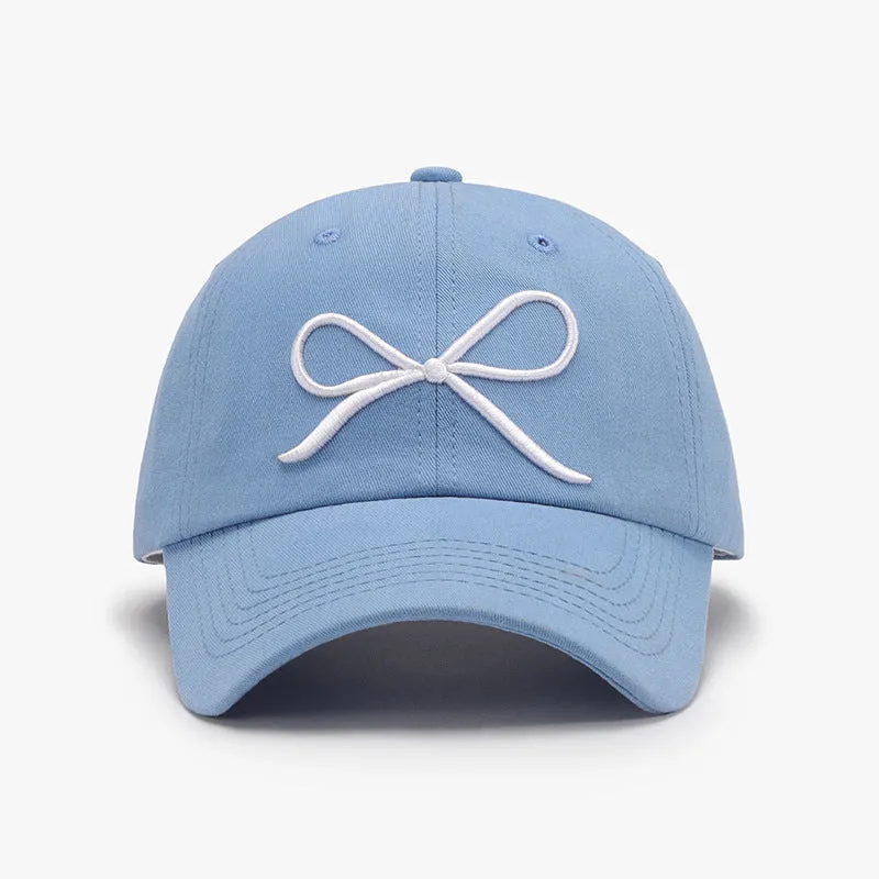 Bow Embroidered Cotton Baseball Cap sold by Charming Charlie