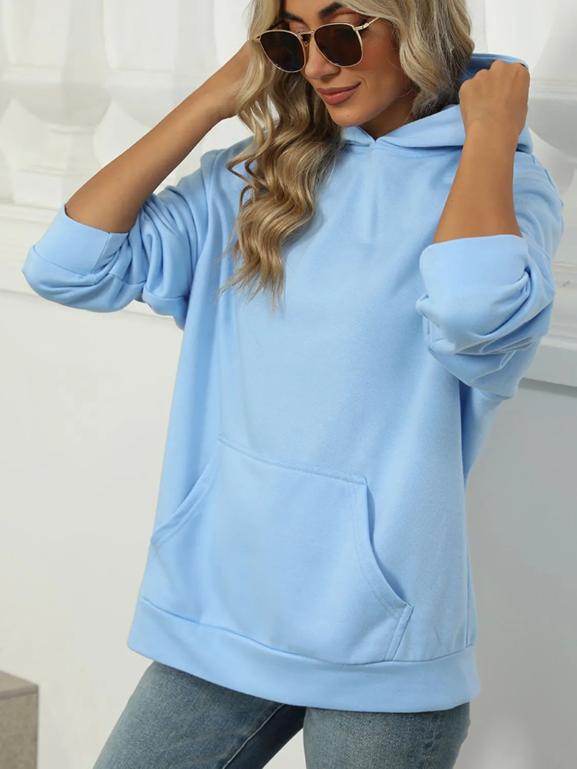 Pocketed Long Sleeve Hoodie sold by Charming Charlie product image thumbnail 5
