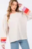 SAGE + FIG Color Block Waffle Knit T-Shirt sold by Charming Charlie