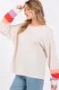 SAGE + FIG Color Block Waffle Knit T-Shirt sold by Charming Charlie