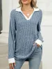 Johnny Collar Long Sleeve T-Shirt sold by Charming Charlie